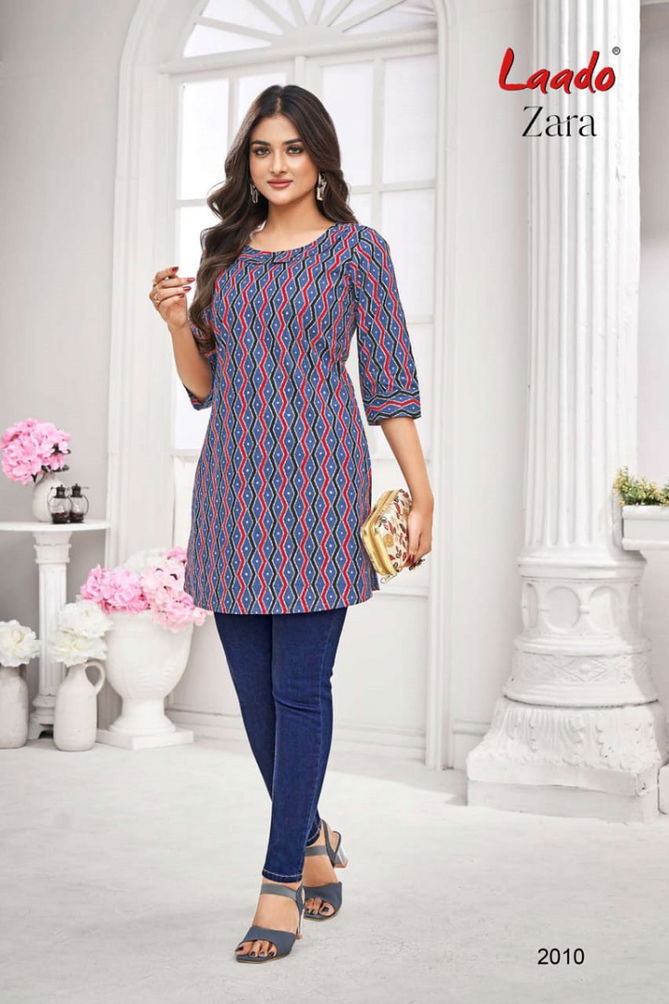 Laado Zara Vol 2 2001 To 2012 Short Printed Kurti Wholesalers In Delhi